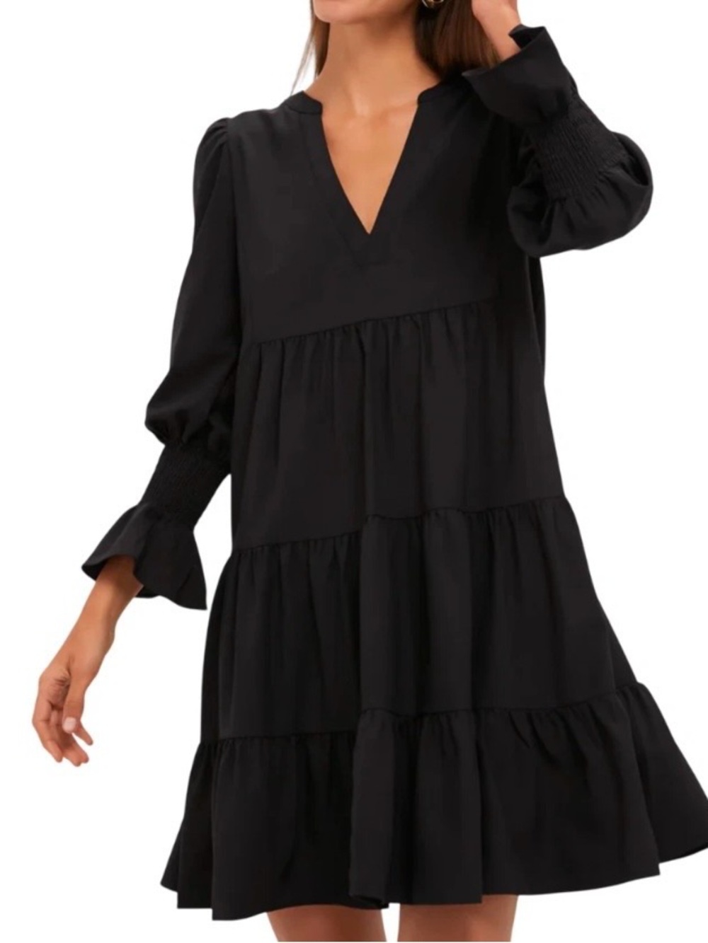 Tuckernuck Pomander Place Crepe Kenzo Swing Mini Dress Sz XXL Tiered Classic